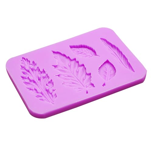 Leaf Silicone Mold Sunflower Flower Chocolate Mold for Cake Decoration (2 Count)