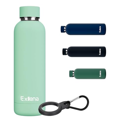 Slim Insulated Water Bottles for Travel 18oz with Clip