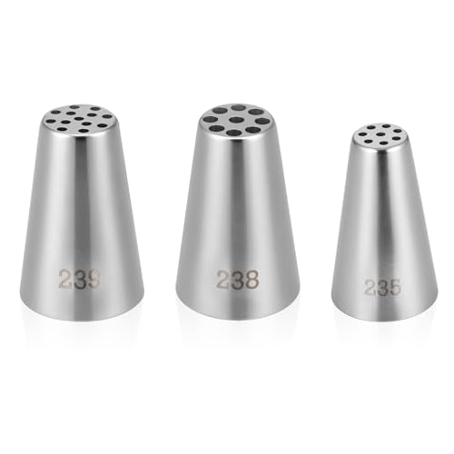 3 Pcs Grass Piping Tips (3 Count)