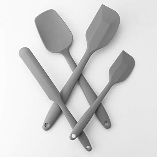 4 Piece Silicone Spatula Set with Stainless Steel Core (4 Count)