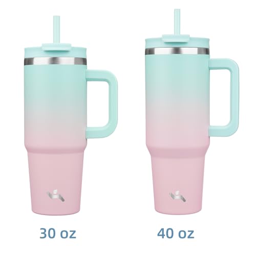40 oz Insulated Tumbler Water Bottle with Handle