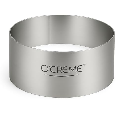 Cake Ring Sturdy Stainless Steel Round Mousse Cake Ring Mold for Baking