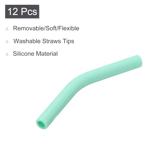 12Pcs Silicone Straw Tips (12 Count)