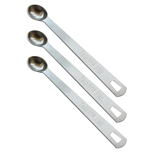 3PCS 1/4tsp(1.25ml) Mini Measuring Spoon, Small Teaspoon for Tiny Amounts