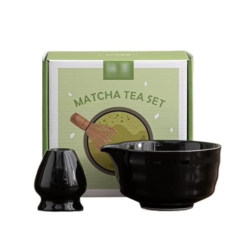 Ceramic Matcha Kit for Breakfast Afternoon Tea Contains Bowl Tea Brush Stand