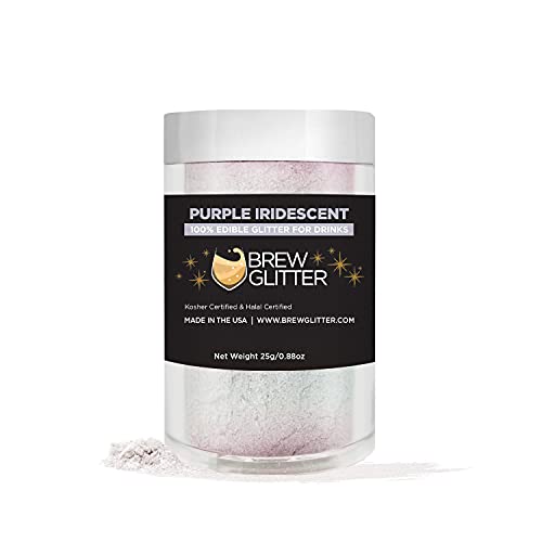 Purple Iridescent BREW GLITTER Edible Glitter For Drinks