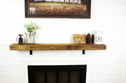 Reclaimed Wood Fireplace Mantel Shelf