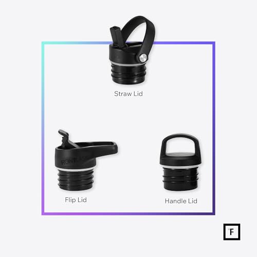 32 oz Narrow Mouth Water Bottle with 3 Lids
