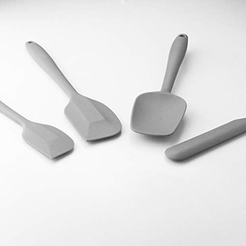 4 Piece Silicone Spatula Set with Stainless Steel Core (4 Count)