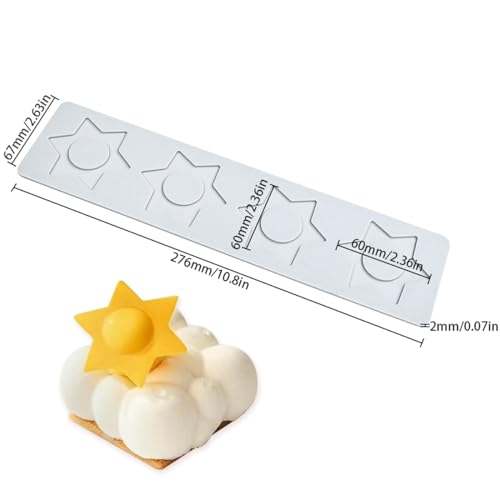 Star Lace Mat Silicone Mold For Chocolate Epoxy Resin Cake Topper Sugar Craft Baking Cake Lace Decoration Tool DIY Wedding