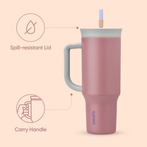 Tumbler Stainless Steel Water Bottle 40 oz Yoga Rose