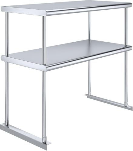 36" x18" NSF Stainless Steel Double Overshelf