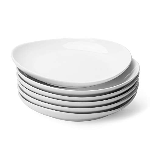 Porcelain 7.8 Inch Dessert Plates Set of 6 (6 Count)
