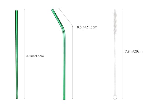 10 Pcs Stainless Steel Straws