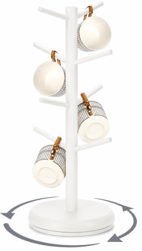 Mug Holder 360° Rotating Mug Tree Holds 8 Coffee Cups