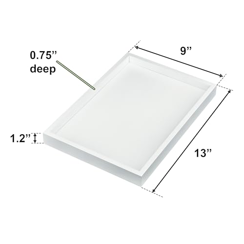 Natural Bamboo Serving Tray Platter 13 x 9 Rectangular
