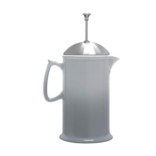 Stoneware French Press with Stainless Steel Plunger and Lid