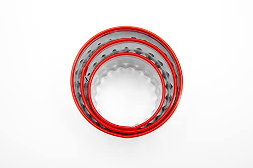 3Pcs Fluted Round Cookie Cutters (3 Count)