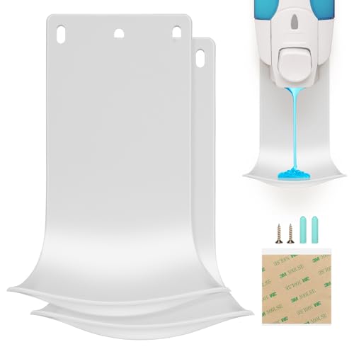 2PCS Dispenser Drip Tray Wall Mount Soap Dispenser Bracket