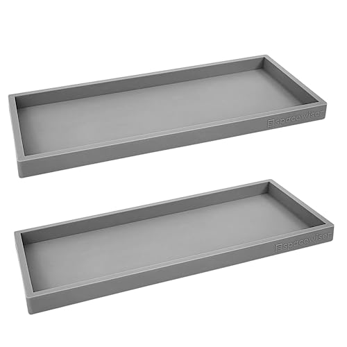Silicone Countertop & Vanity Bathroom Tray (2 Count)