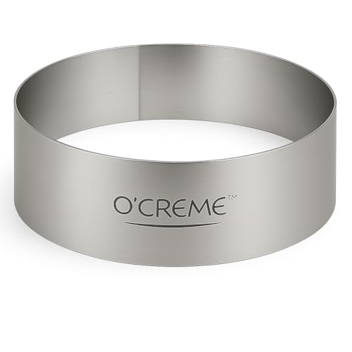 Cake Ring Sturdy Stainless Steel Round Mousse Cake Ring Mold for Baking
