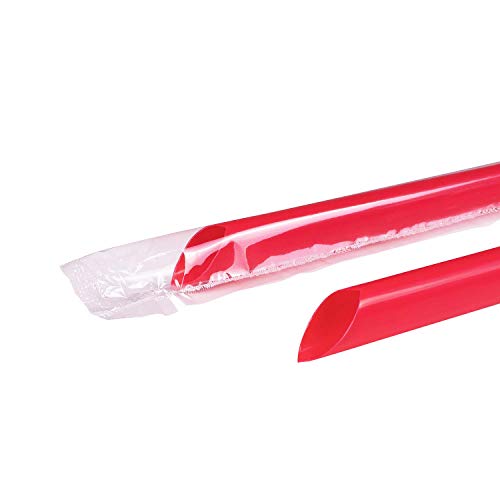 C9060s (Red) 9" Boba Straws (10mm) - Red (Case of 1600) (25 Count)