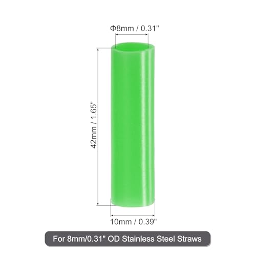 20Pcs Silicone Straw Tips (20 Count)