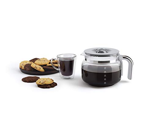 50's Retro Style Aesthetic Drip Coffee Machine with 10 Cup Glass Carafe (10 Count)