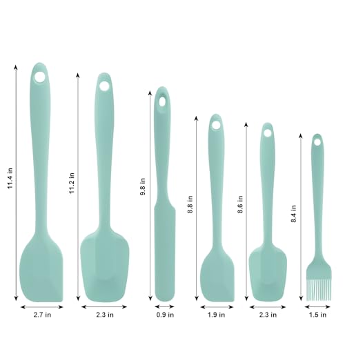 Silicone Spatulas Set (6 Count)