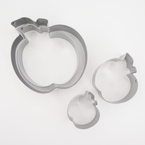 Apple Cookie Cutter Set with Leaf (4 Count)