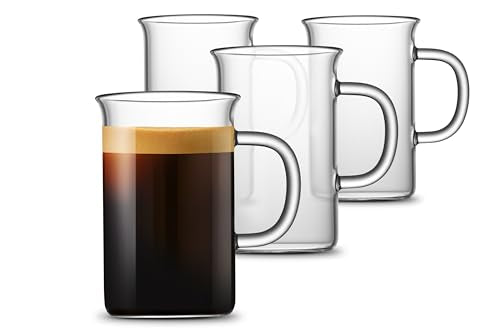 Glass Coffee Mugs (4 Count)
