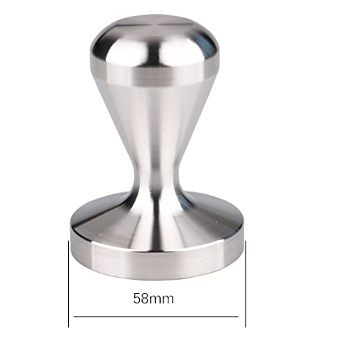 Espresso Tamper 58mm Coffee Tamper 100% Stainless Steel Espresso Hand Tamper Tool