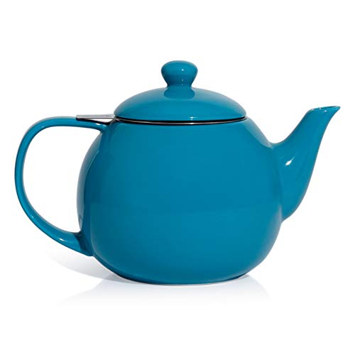 Teapot Porcelain Tea Pot with Stainless Steel Infuser