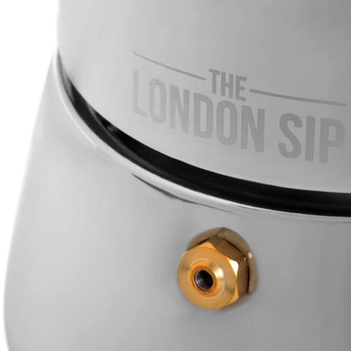 London Sip Stainless Steel Stovetop Espresso Maker Moka Pot Italian Coffee Percolator