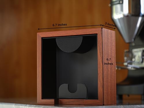 Espresso Knock Box Rosewood Portafilter Tamping Stand