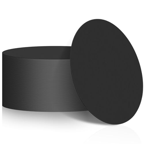 50 Pcs Round Cardboard Coasters Bulk (50 Count)