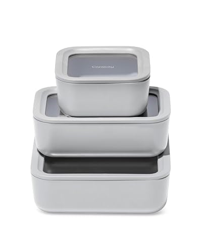 3 Piece Glass Food Storage Container Set (3 Count)