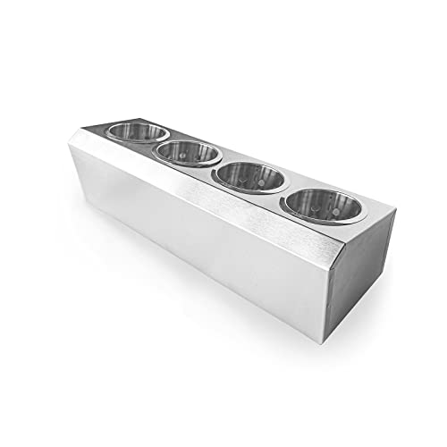 Flatware Organizers Stainless Steel Cylinder Flatware Silverware Utensil Holder Organizer Caddy
