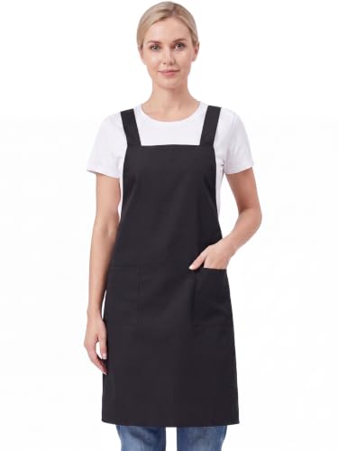 Kitchen Chef Aprons for Men Women Work Apron with 2 Pockets