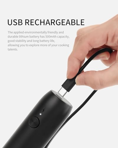 Rechargeable Milk Frother Handheld with Stand