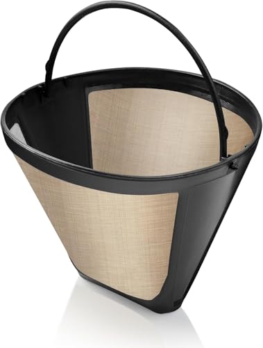 1 Pack #4 Reusable Permanent Cone Coffee Filters