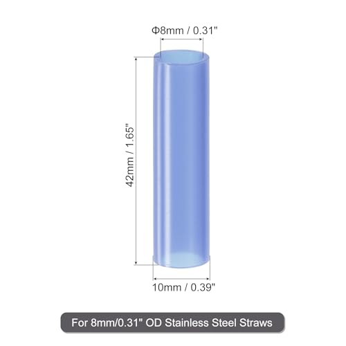 20Pcs Silicone Straw Tips (20 Count)