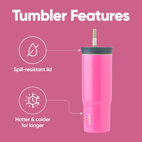 Tumbler Stainless Steel Water Bottle 24 oz Watermelon Breeze