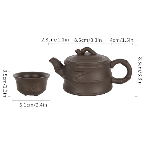 Chinese Kungfu Teapot Handmade Tea Set Purple Clay Teapot Ceramic Teapot Teacups