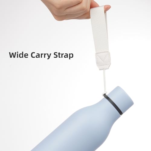18 oz Insulated Stainless Steel Metal Water Bottle with Strap