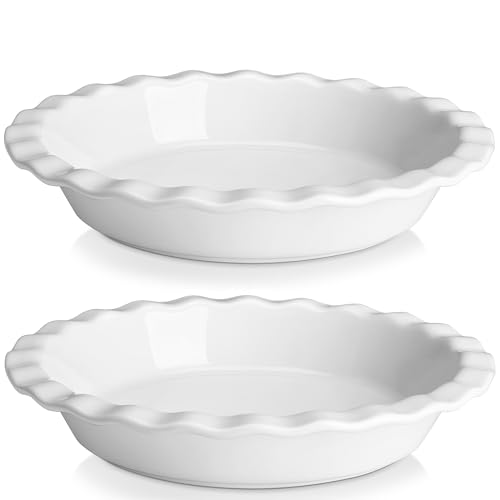 40 Oz Ceramic Pie Pan Set of 2 (2 Count)