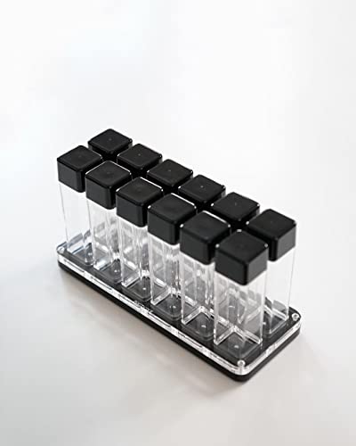 12 Tubes Coffee Bean Cellars with Stand & Hopper (16 Ounce)