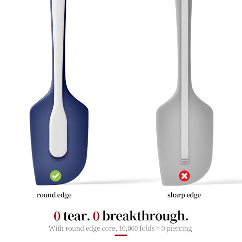 600ºF Heat Resistant Large Baking Silicone Spatula