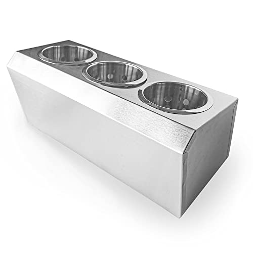 Flatware Organizers Stainless Steel Cylinder Flatware Silverware Utensil Holder Organizer Caddy