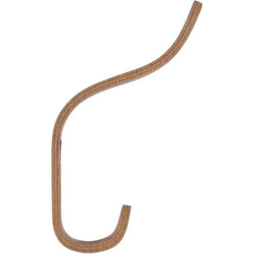 Plywood Wall Hooks Set of 4 Wood Coat Hooks Hanging Clothes Hats Robes Towels Wooden (4 Count)